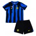 Günstige Inter Milan Babykleidung Heim Fussballtrikot Kinder 2023-24 Kurzarm (+ kurze hosen)